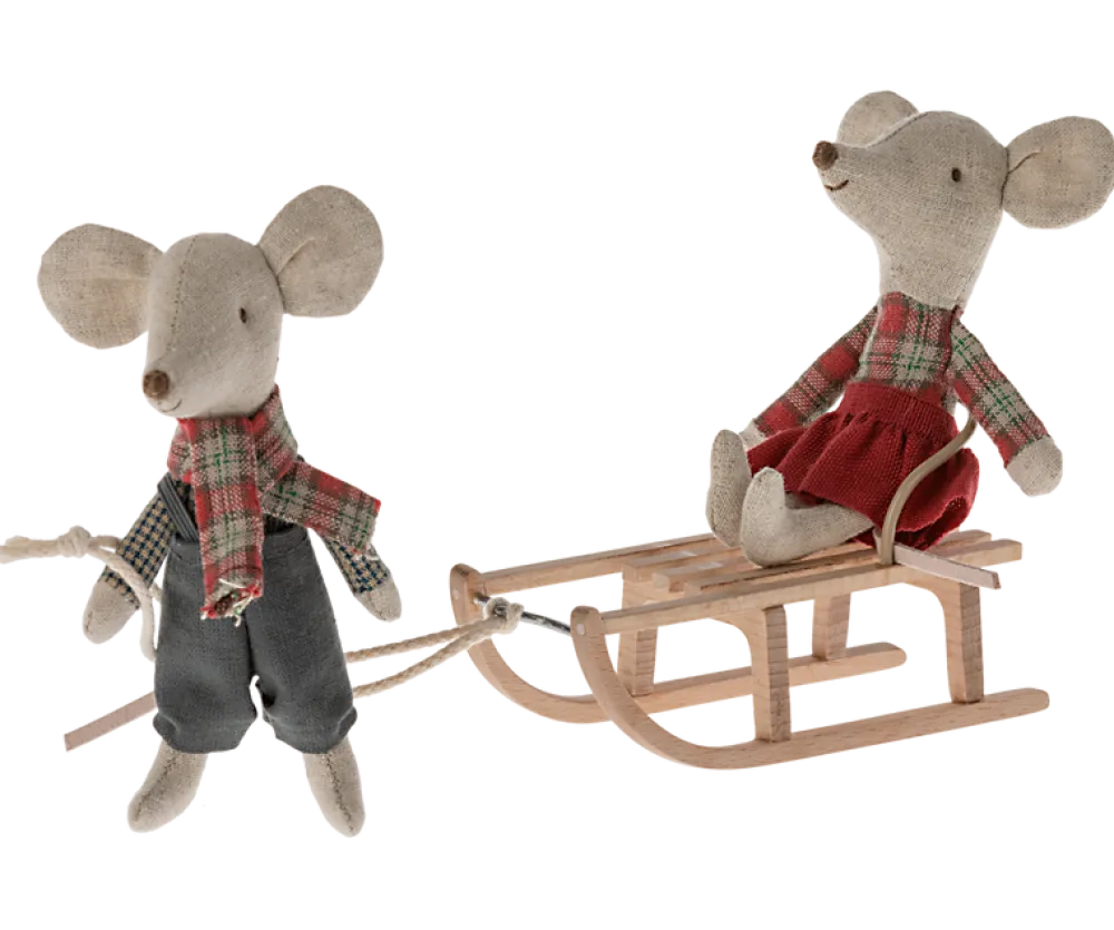 Maileg Sled, Mouse- Maileg|Toys