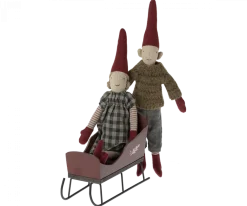 Maileg Sleigh, Mini - Red- Maileg|Toys