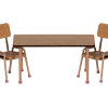 Maileg Table & Chair Set, Mouse - Dark Powder- Maileg|Toys