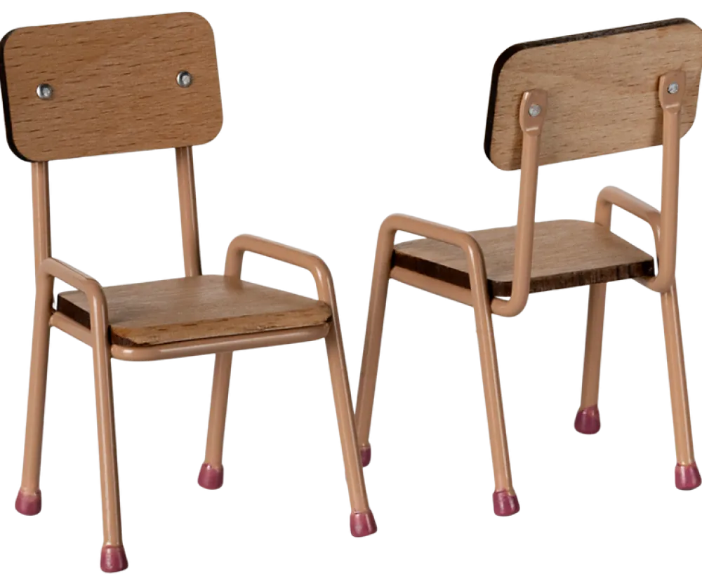 Maileg Table & Chair Set, Mouse - Dark Powder- Maileg|Toys