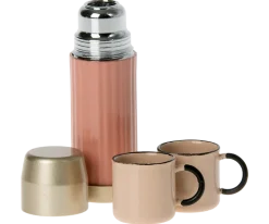 Maileg Thermos & Cups (Soft Coral)- Maileg|Toys