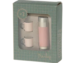 Maileg Thermos & Cups (Soft Coral)- Maileg|Toys