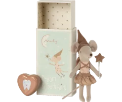 Maileg Tooth Fairy Mouse in Matchbox (Rose)- Maileg|Toys
