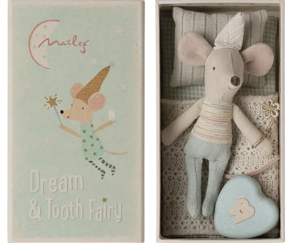Maileg Tooth Fairy Mouse, Little Brother in Matchbox- Maileg|Toys