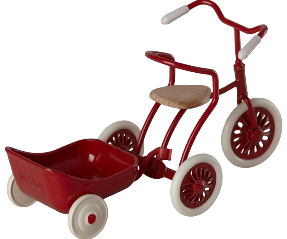 Maileg Tricycle hanger, Mouse (Red)- Maileg|Toys
