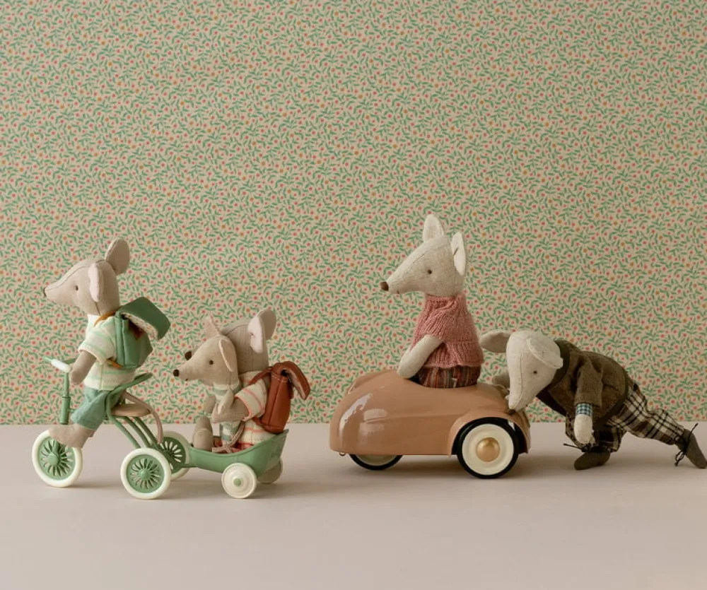 Maileg Tricycle Hanger, Mouse (Green)- Maileg|Toys