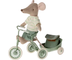 Maileg Tricycle Mouse, Big Brother (Mint)- Maileg|Toys