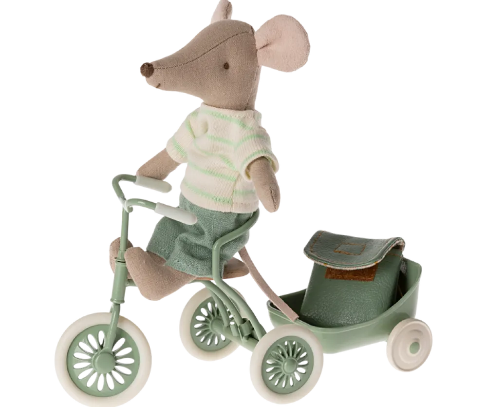 Maileg Tricycle Mouse, Big Brother (Mint)- Maileg|Toys