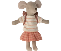 Maileg Tricycle Mouse, Big Sister (Coral)- Maileg|Toys