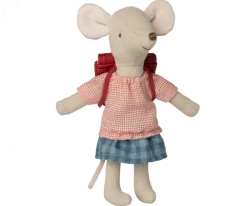 Maileg Tricycle Mouse, Big Sister (Red)- Maileg|Toys