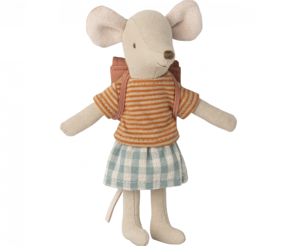 Maileg Tricycle Mouse, Big Sister (Old Rose)- Maileg|Toys
