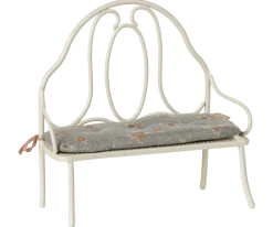 Maileg Vintage Bench, Miniature - Off White- Maileg|Toys