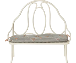 Maileg Vintage Bench, Miniature - Off White- Maileg|Toys