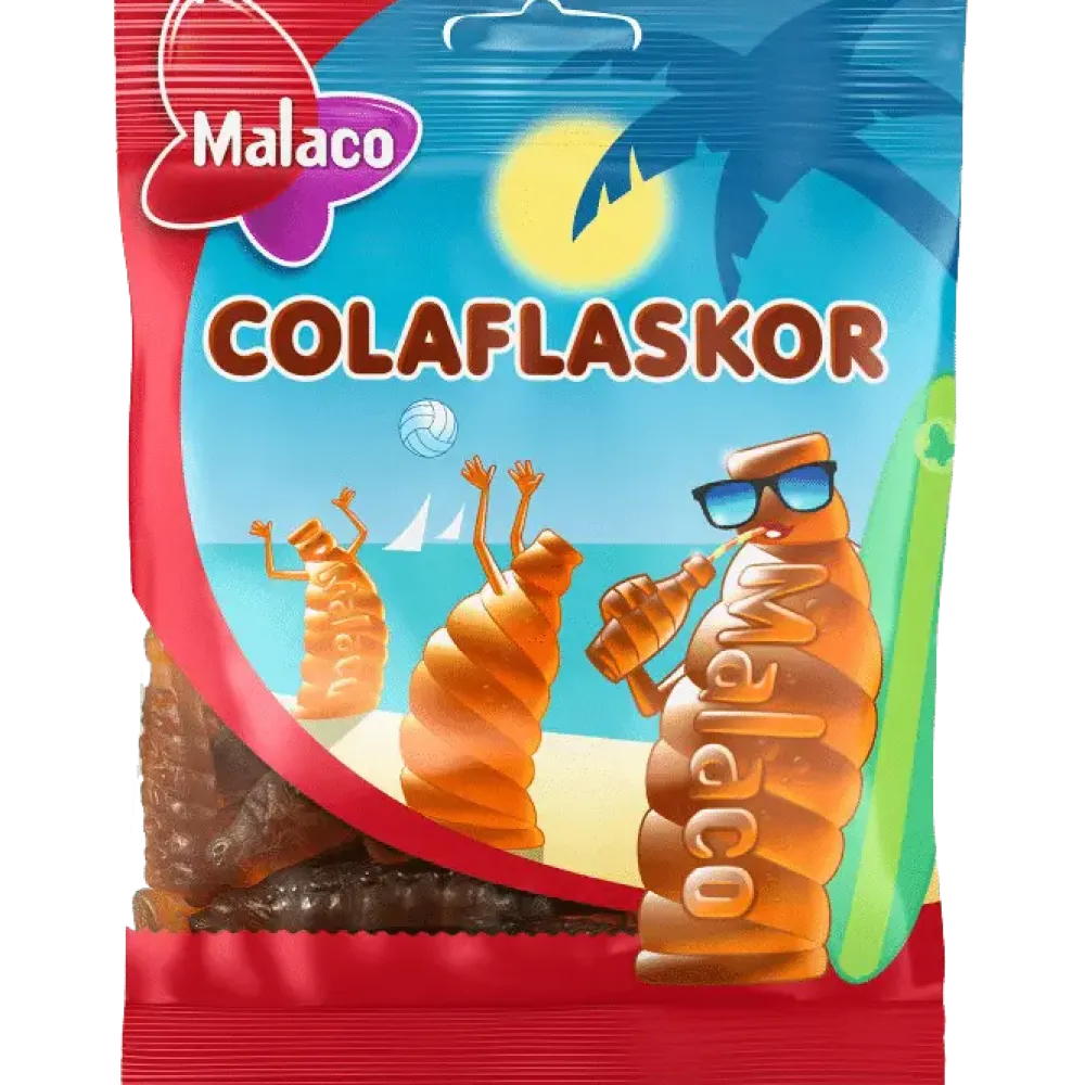Malaco Colaflaskor Gummy Cola Bottles Bag- Sweets