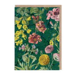 Marble Botanicals Birthday Card- Greeting Cards
