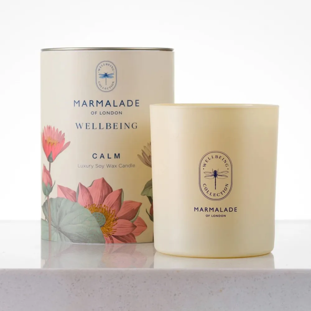 Marmalade of London Wellbeing Calm Glass Candle- Home Fragrance