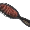 Mason Pearson B4 Pure Boar Bristle Dark Ruby Pocket Hair Brush- Brushes & Combs