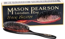 Mason Pearson B4 Pure Boar Bristle Dark Ruby Pocket Hair Brush- Brushes & Combs