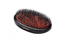 Mason Pearson BN1M Military Popular Bristle & Nylon Dark Ruby Hairbrush- Brushes & Combs