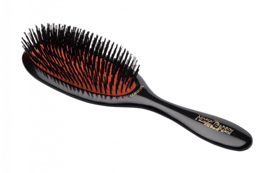 Mason Pearson SB3 Handy Sensitive Dark Ruby Hairbrush- Brushes & Combs