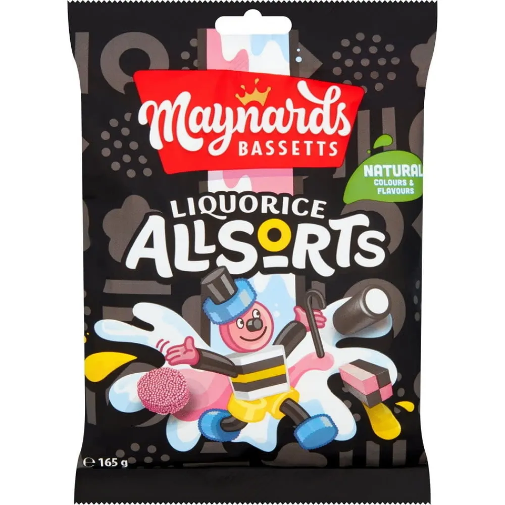 Maynards Liquorice Allsorts Bag 165g- Sweets
