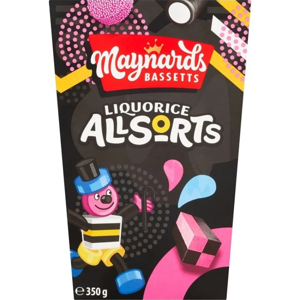 Maynards Liquorice Allsorts Carton 350g- Sweets