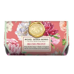 Michel Design Works Blush Peony Large Bath Bar Soap- Bar Soaps