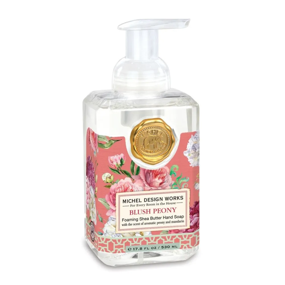 Michel Design Works Blush Peony Foaming Hand Soap- Liquid Hand Soap