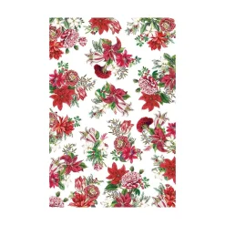 Michel Design Works Christmas Bouquet Cotton Table Runner- Table Runners