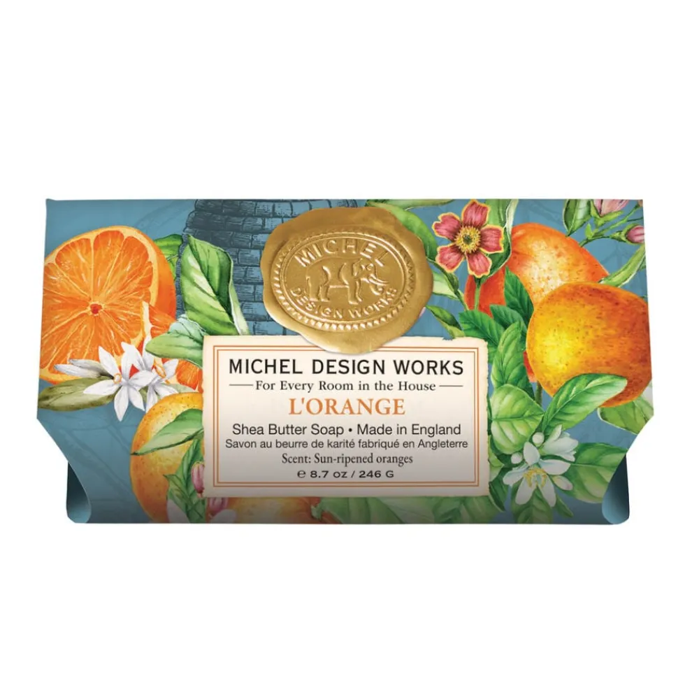 Michel Design Works L'Orange Large Bath Bar Soap- Bar Soaps