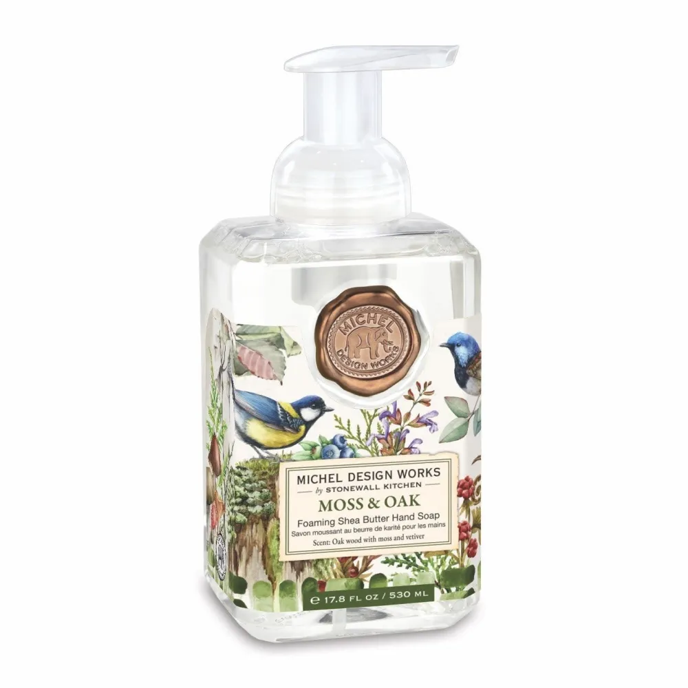 Michel Design Works Moss & Oak Foaming Hand Soap- Liquid Hand Soap