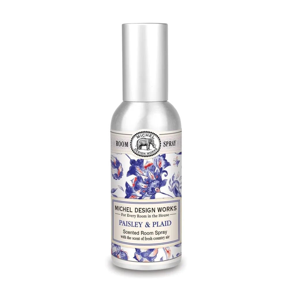 Michel Design Works Paisley & Plaid Room Spray- Home Fragrance