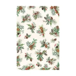 Michel Design Works White Spruce Cotton Table Runner- Table Runners