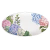 Michel Design Works Wild Hydrangea Melamine Oval Platter- Trays|Serving Plates