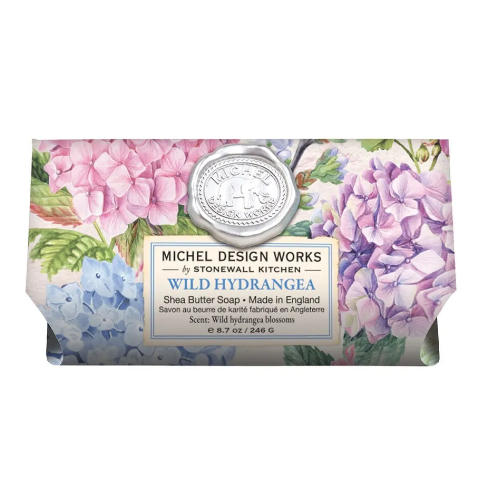 Michel Design Works Wild Hydrangea Large Bath Bar Soap- Bar Soaps