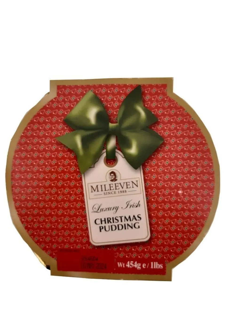 Mileeven Luxury Irish Christmas Pudding 454g- Cakes & Pies