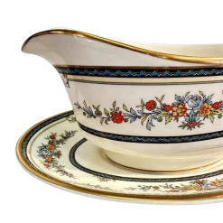 Minton Stanwood Gravy Boat with Under Saucer- Vintage Minton Stanwood