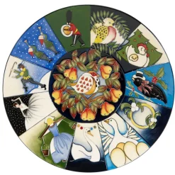 Moorcroft Pottery Twelve Days of Christmas 785/10 Plate- Moorcroft Pottery