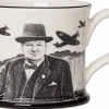 Moorland Pottery Winston Churchill Never Surrender Mug- Assorted Mugs