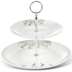 Mosney Mill Edgar Green & Friends 2 Tier Cake Stand- Mosney Mill|Serving Plates