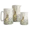 Mosney Mill Hare & Wildflower Jug, Medium- Vases|Mosney Mill