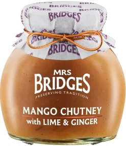 Mrs Bridges Mango Chutney with Lime & Ginger- Curries, Chutneys & Pickles