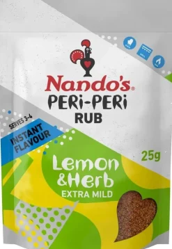 Nando's Lemon & Herb Peri Peri Rub 25g- Groceries