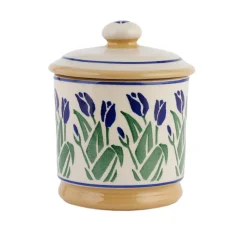 Nicholas Mosse Blue Blooms Lidded Sugar Bowl- Creamers & Sugar Bowls