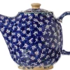 Nicholas Mosse Dark Blue Lawn Oval Teapot- Teapots