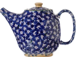 Nicholas Mosse Dark Blue Lawn Oval Teapot- Teapots