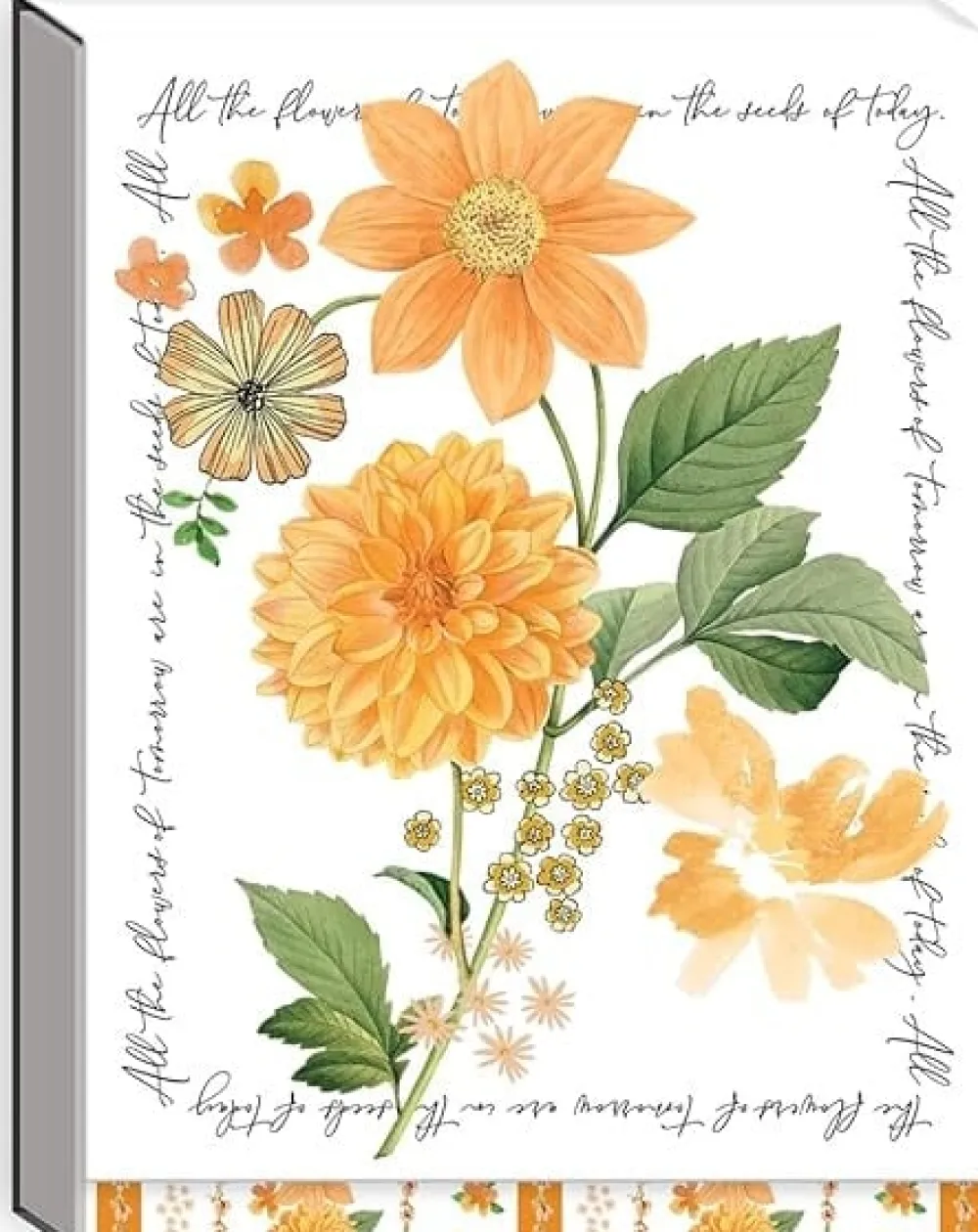 Notable Florals Marigold Pocket Notepad- Journals & Other Stationery