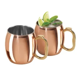 Oggi Copper Moscow Mule Mugs Set- Glasses & Steins