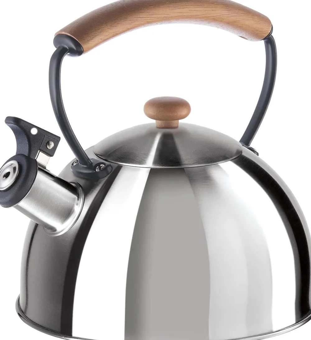Oggi Stainless Steel Whistling Tea Kettle (Stainless Steel)- Tea Kettles