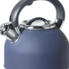 Oggi Stainless Steel Whistling Tea Kettle 1.9L (Blue)- Tea Kettles